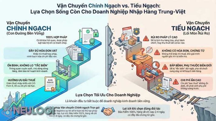 Xuất nhập khẩu chính ngạch và tiểu ngạch khác nhau ở đâu?