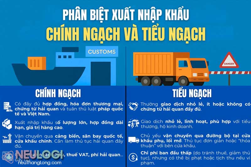 Khái niệm 2 hình thức xuất nhập khẩu từ neu logi